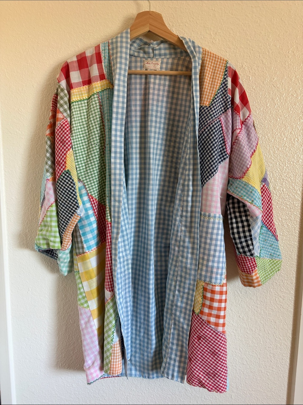Handmade Vintage patchwork cardigan kimono